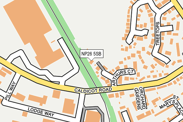 NP26 5SB map - OS OpenMap – Local (Ordnance Survey)