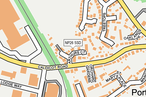 NP26 5SD map - OS OpenMap – Local (Ordnance Survey)