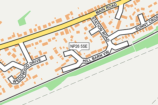 NP26 5SE map - OS OpenMap – Local (Ordnance Survey)