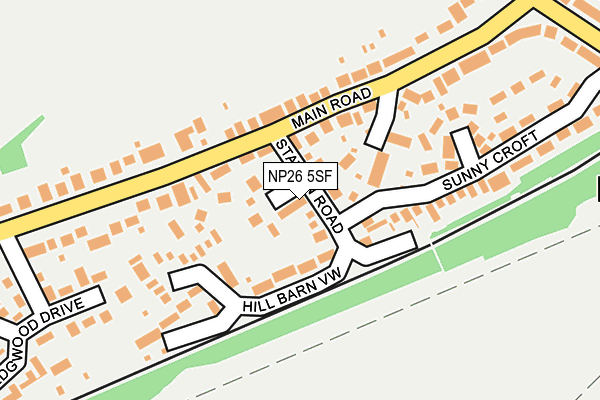 NP26 5SF map - OS OpenMap – Local (Ordnance Survey)