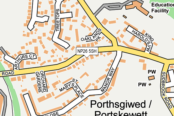 NP26 5SH map - OS OpenMap – Local (Ordnance Survey)