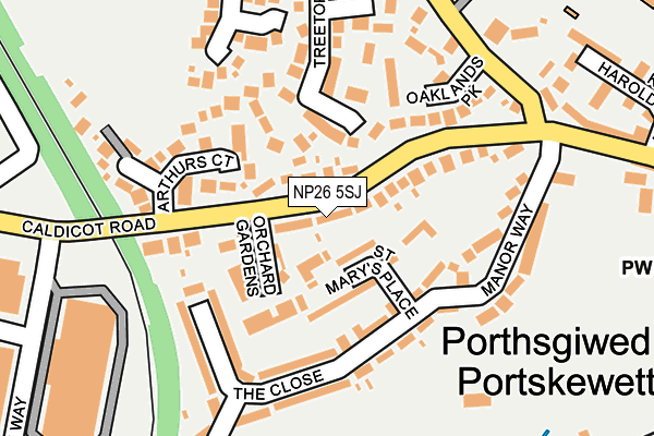 NP26 5SJ map - OS OpenMap – Local (Ordnance Survey)