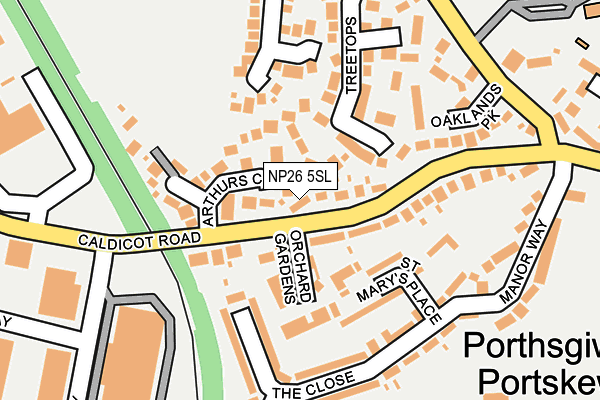 NP26 5SL map - OS OpenMap – Local (Ordnance Survey)