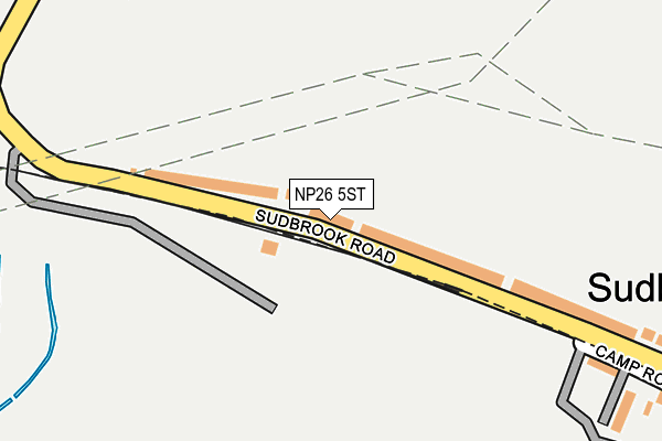 NP26 5ST map - OS OpenMap – Local (Ordnance Survey)