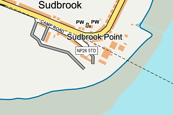 NP26 5TD map - OS OpenMap – Local (Ordnance Survey)