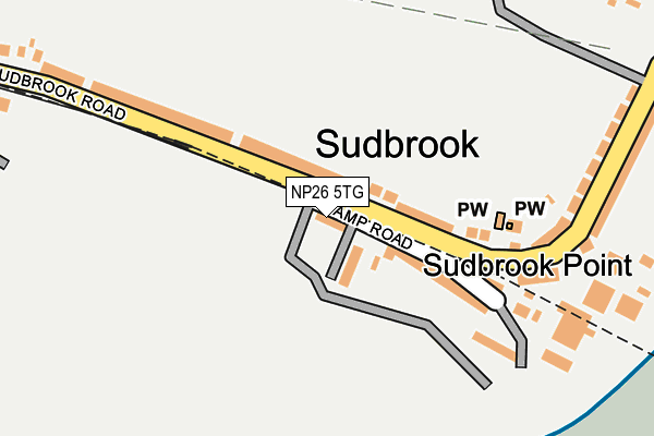 NP26 5TG map - OS OpenMap – Local (Ordnance Survey)