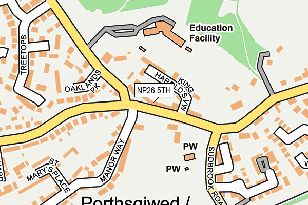 NP26 5TH map - OS OpenMap – Local (Ordnance Survey)