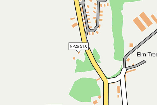 NP26 5TX map - OS OpenMap – Local (Ordnance Survey)