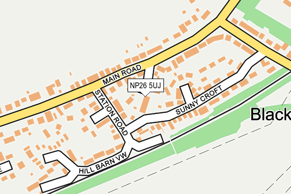 NP26 5UJ map - OS OpenMap – Local (Ordnance Survey)