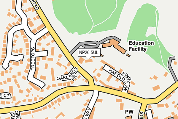 NP26 5UL map - OS OpenMap – Local (Ordnance Survey)