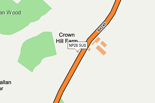 NP26 5US map - OS OpenMap – Local (Ordnance Survey)