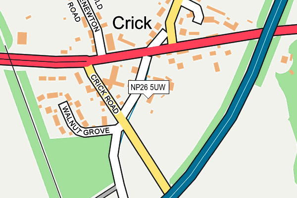 NP26 5UW map - OS OpenMap – Local (Ordnance Survey)