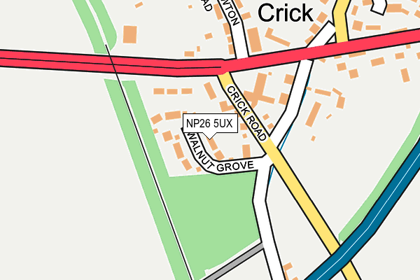 NP26 5UX map - OS OpenMap – Local (Ordnance Survey)
