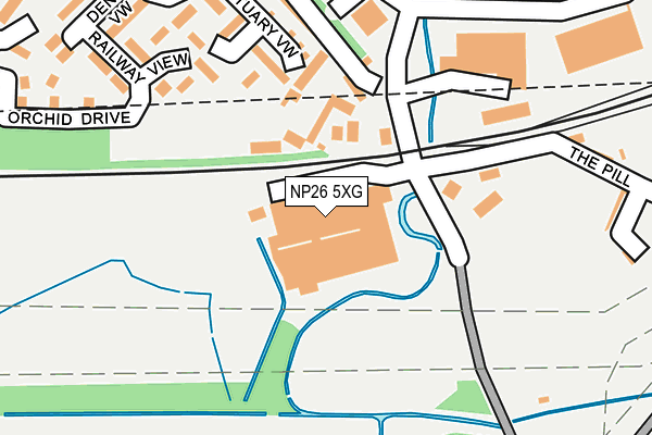 NP26 5XG map - OS OpenMap – Local (Ordnance Survey)
