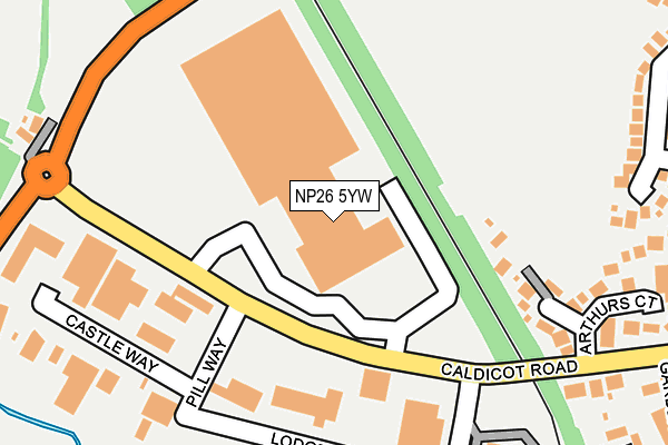 NP26 5YW map - OS OpenMap – Local (Ordnance Survey)