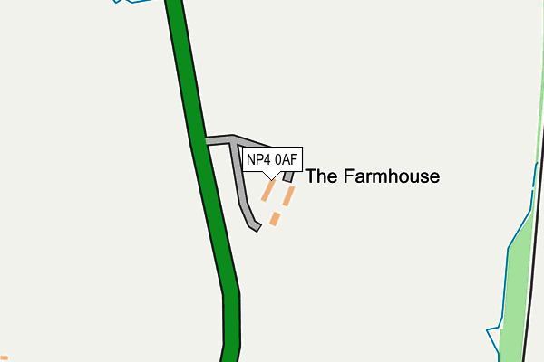 NP4 0AF map - OS OpenMap – Local (Ordnance Survey)