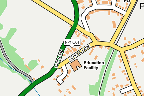 NP4 0AH map - OS OpenMap – Local (Ordnance Survey)