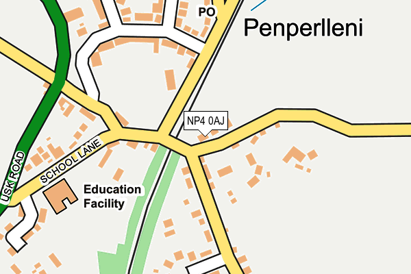 NP4 0AJ map - OS OpenMap – Local (Ordnance Survey)