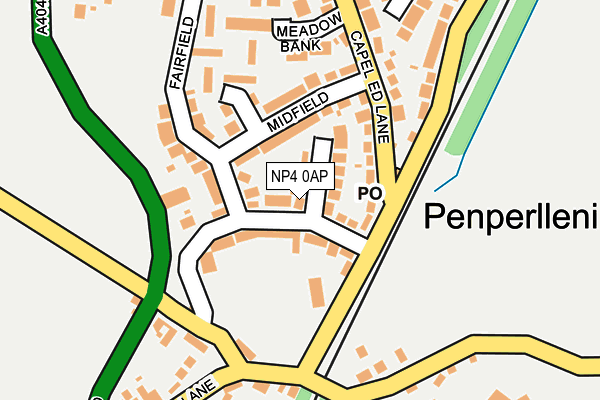 NP4 0AP map - OS OpenMap – Local (Ordnance Survey)