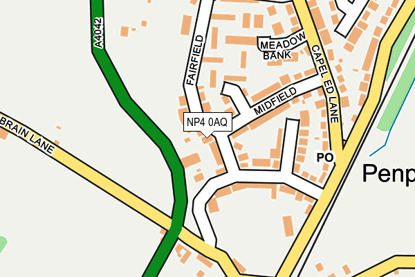 NP4 0AQ map - OS OpenMap – Local (Ordnance Survey)