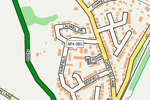 NP4 0BG map - OS OpenMap – Local (Ordnance Survey)
