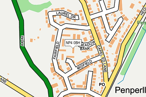 NP4 0BH map - OS OpenMap – Local (Ordnance Survey)