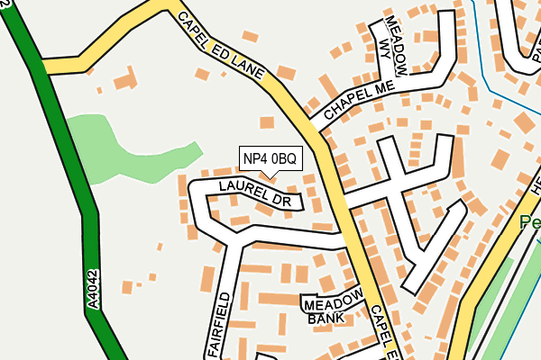 NP4 0BQ map - OS OpenMap – Local (Ordnance Survey)