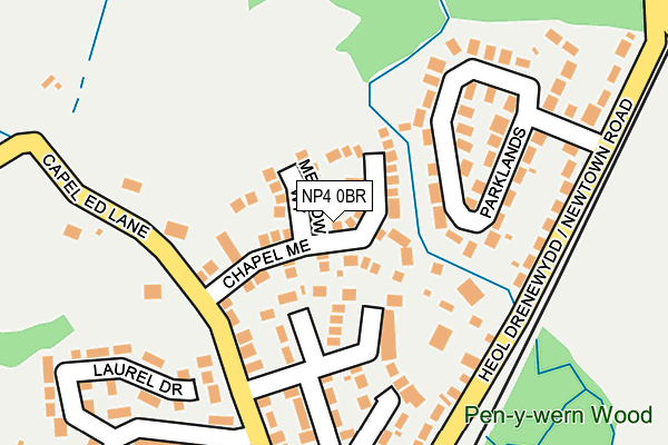 NP4 0BR map - OS OpenMap – Local (Ordnance Survey)