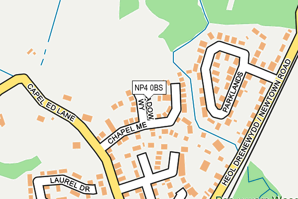 NP4 0BS map - OS OpenMap – Local (Ordnance Survey)