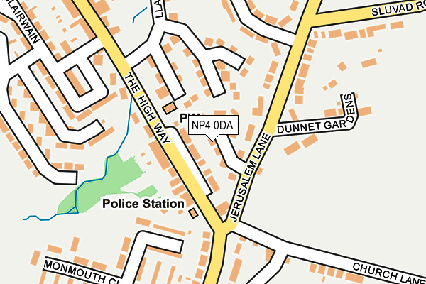 NP4 0DA map - OS OpenMap – Local (Ordnance Survey)