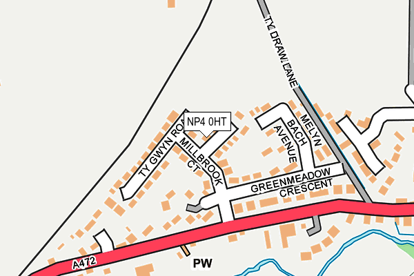 NP4 0HT map - OS OpenMap – Local (Ordnance Survey)