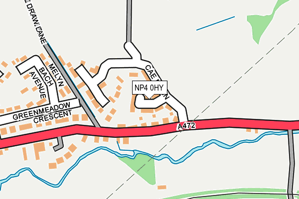 NP4 0HY map - OS OpenMap – Local (Ordnance Survey)