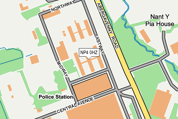 NP4 0HZ map - OS OpenMap – Local (Ordnance Survey)