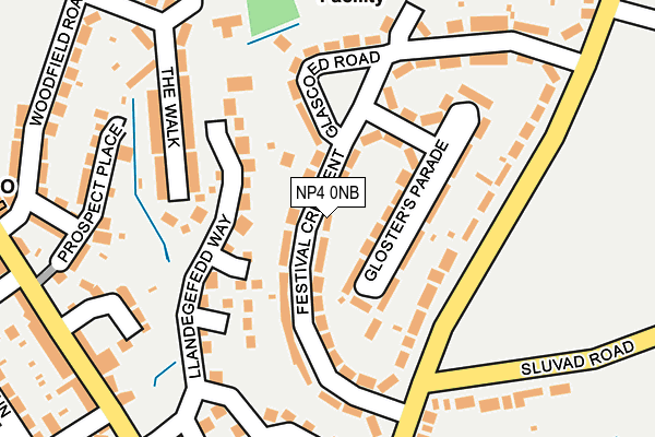 NP4 0NB map - OS OpenMap – Local (Ordnance Survey)