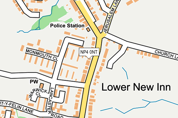 NP4 0NT map - OS OpenMap – Local (Ordnance Survey)