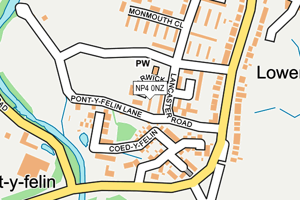NP4 0NZ map - OS OpenMap – Local (Ordnance Survey)