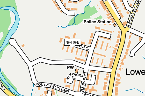 NP4 0PB map - OS OpenMap – Local (Ordnance Survey)