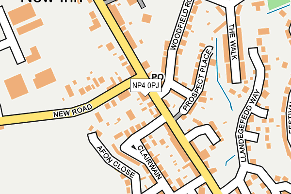 NP4 0PJ map - OS OpenMap – Local (Ordnance Survey)