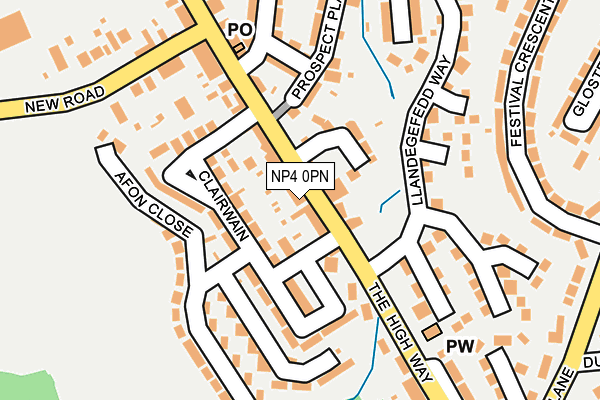 NP4 0PN map - OS OpenMap – Local (Ordnance Survey)