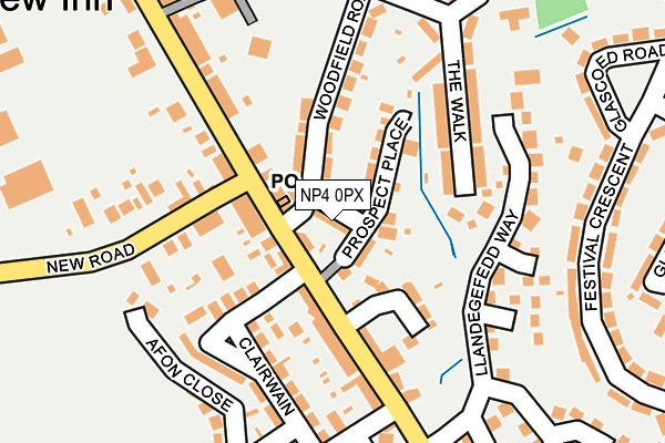 NP4 0PX map - OS OpenMap – Local (Ordnance Survey)