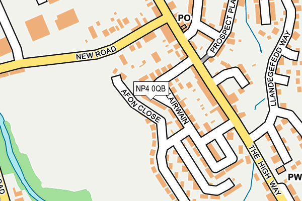 NP4 0QB map - OS OpenMap – Local (Ordnance Survey)