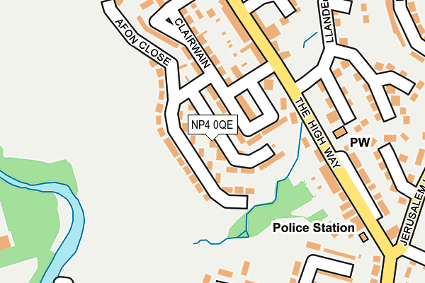 NP4 0QE map - OS OpenMap – Local (Ordnance Survey)