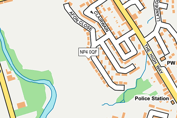NP4 0QF map - OS OpenMap – Local (Ordnance Survey)