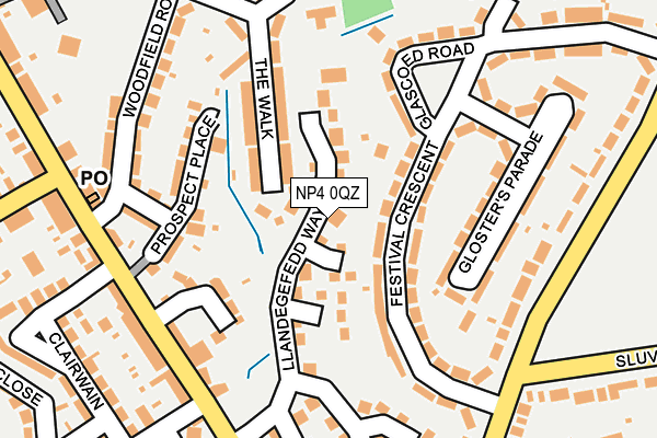 NP4 0QZ map - OS OpenMap – Local (Ordnance Survey)