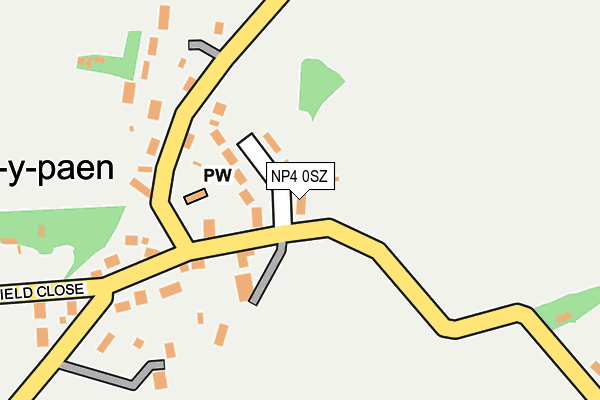 NP4 0SZ map - OS OpenMap – Local (Ordnance Survey)