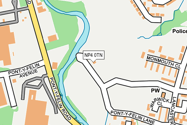 NP4 0TN map - OS OpenMap – Local (Ordnance Survey)