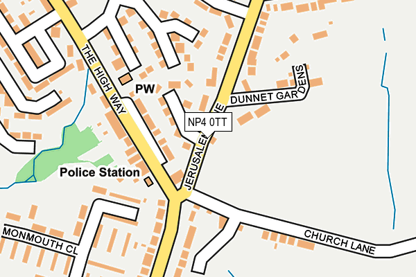 NP4 0TT map - OS OpenMap – Local (Ordnance Survey)