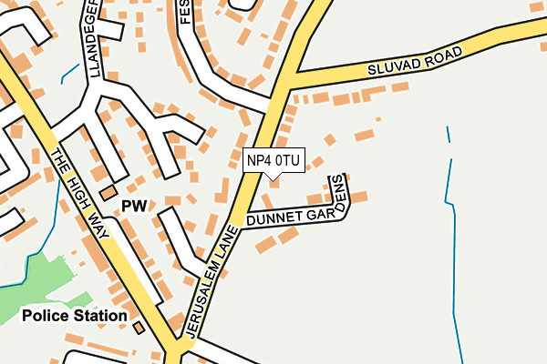 NP4 0TU map - OS OpenMap – Local (Ordnance Survey)