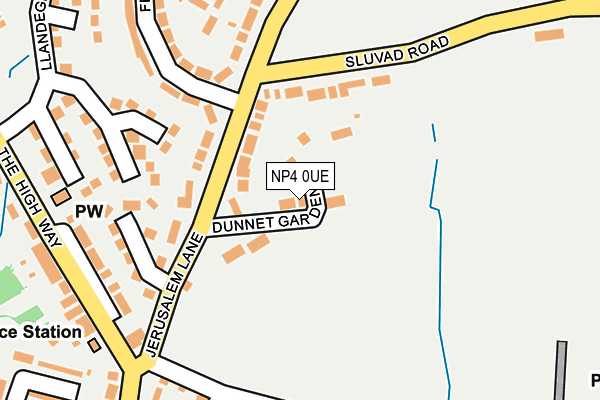 NP4 0UE map - OS OpenMap – Local (Ordnance Survey)