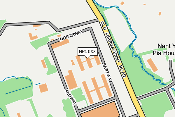 NP4 0XX map - OS OpenMap – Local (Ordnance Survey)